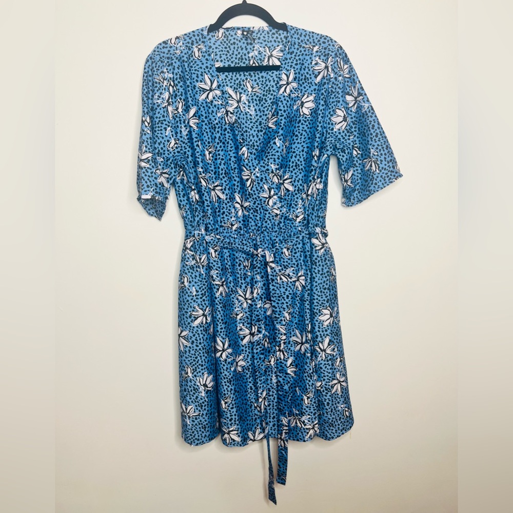 New Influence Blue Dress 20 Made in India